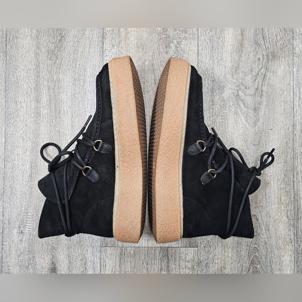 Hush Puppies Black Suede Moyen Chukka Lace Up Boot-Size 7.5 - Picture 7 of 10